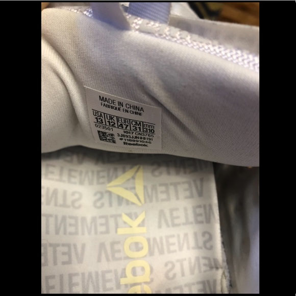 Vetements Logo Reebok White Emoji SIZE US 13 - Picture 5 of 14